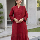 3PC Stitched Cambric Embroidered Suit (PML3PBC295)