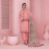 3pc Unstitched - Printed Lawn Suit