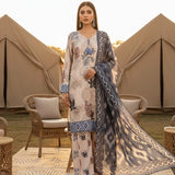 3PC Unstitched Printed Silk Lawn Suit (SUNS7ASI335)