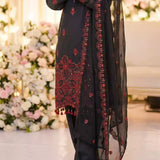 3PC Unstitched Cambric Embroidered Suit (SSW6U3P883)