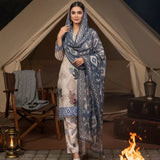 3PC Unstitched Printed Silk Lawn Suit (SUNS7ASI335)