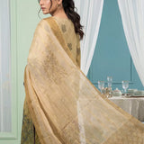 3PC Unstitched Lawn Printed Embroidered Suit (SUNS8FS216)
