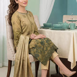 3PC Unstitched Lawn Printed Embroidered Suit (SUNS8FS216)