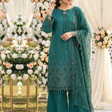 3PC Unstitched Cambric Embroidered Suit (SSW6U3P881)