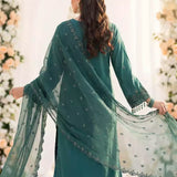3PC Unstitched Cambric Embroidered Suit (SSW6U3P881)