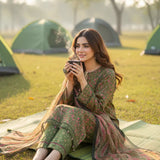 3PC Unstitched Printed Silk Lawn Suit (SUNS7ASI333)