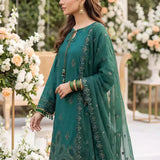 3PC Unstitched Cambric Embroidered Suit (SSW6U3P881)