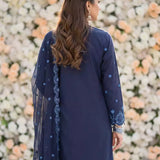 3PC Unstitched Cambric Embroidered Suit (SSW6U3P880)