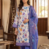 3PC Unstitched Printed Silk Lawn Suit (SUNS7ASI368)