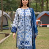 3PC Unstitched Printed Silk Lawn Suit (SUNS7ASI332)