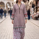 2PC Stitched Poly Viscose Printed Suit (PEUFL2PBE138)