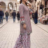 2PC Stitched Poly Viscose Printed Suit (PEUFL2PBE138)