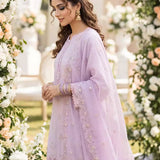 3PC Unstitched Cambric Embroidered Suit (SSW6U3P878)
