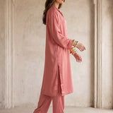 2PC Stitched Crepe Suit (SS25PBC696)
