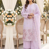 3PC Unstitched Cambric Embroidered Suit (SSW6U3P878)