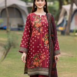 3PC Unstitched Printed Silk Lawn Suit (SUNS7ASI330)
