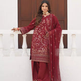 3PC Unstitched Festive Embroidered Suit (SUNW7CH115)