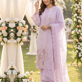 3PC Unstitched Cambric Embroidered Suit (SSW6U3P878)
