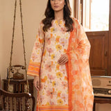 3PC Unstitched Printed Silk Lawn Suit (SUNS7ASI363)