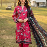 3PC Unstitched Printed Silk Lawn Suit (SUNS7ASI328)