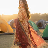 3PC Unstitched Printed Silk Lawn Suit (SUNS7ASI327)