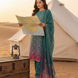 3PC Unstitched Printed Silk Lawn Suit (SUNS7ASI325)