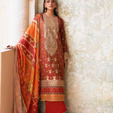 3PC Unstitched Festive Embroidered Suit (SUNW7JI110)