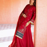 3PC Unstitched Festive Embroidered Suit (SUNW7JI109)