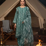 3PC Unstitched Printed Silk Lawn Suit (SUNS7ASI323)