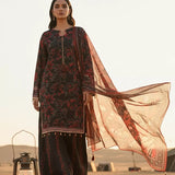 3PC Unstitched Printed Silk Lawn Suit (SUNS7ASI322)