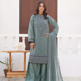 3PC Unstitched Festive Embroidered Suit (SUNW7CH112)