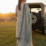 3PC Unstitched Printed Silk Lawn Suit (SUNS7ASI321)