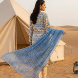 3PC Unstitched Printed Silk Lawn Suit (SUNS7ASI320)