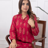 1pc - Stitched Jacquard Printed Shirt