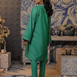 2pc Solid Embellished Stitched Suit