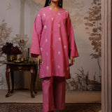 2pc Solid Embroidered Stitched Suit