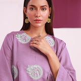 1pc - Stitched Basic Signature Embroidered Texture Lawn Shirt