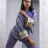 2pc Unstitched Printed Dobby Silk Lawn