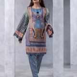 2pc Unstitched Printed Dobby Silk Lawn