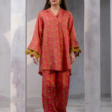 2pc Unstitched Printed Dobby Silk Lawn