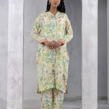 2pc Unstitched Printed Dobby Silk Lawn