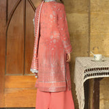 3Pc Unstitched - Viscose Jacquard Suit