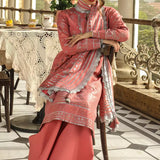 3Pc Unstitched - Viscose Jacquard Suit
