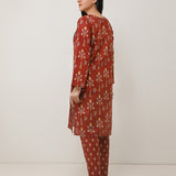 2pc - Stitched Floral Printed Cambric Suit