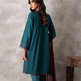 3PC UNSTITCHED CHIKANKARI EMBROIDERED LAWN SUIT