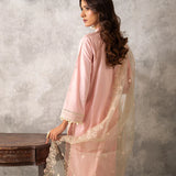 CHIKANKARI CAMBRIC EMBROIDERED 3PC SUIT