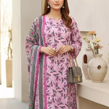 3PC Unstitched Lawn Printed Suit (SSW6U3P869)
