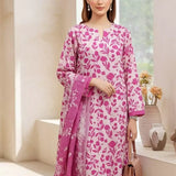 3PC Unstitched Lawn Printed Suit (SSW6U3P866)
