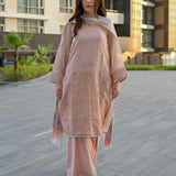 3PC Unstitched Festive Embroidered Suit (SUNW7JI084)