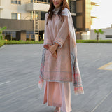 3PC Unstitched Festive Embroidered Suit (SUNW7JI084)